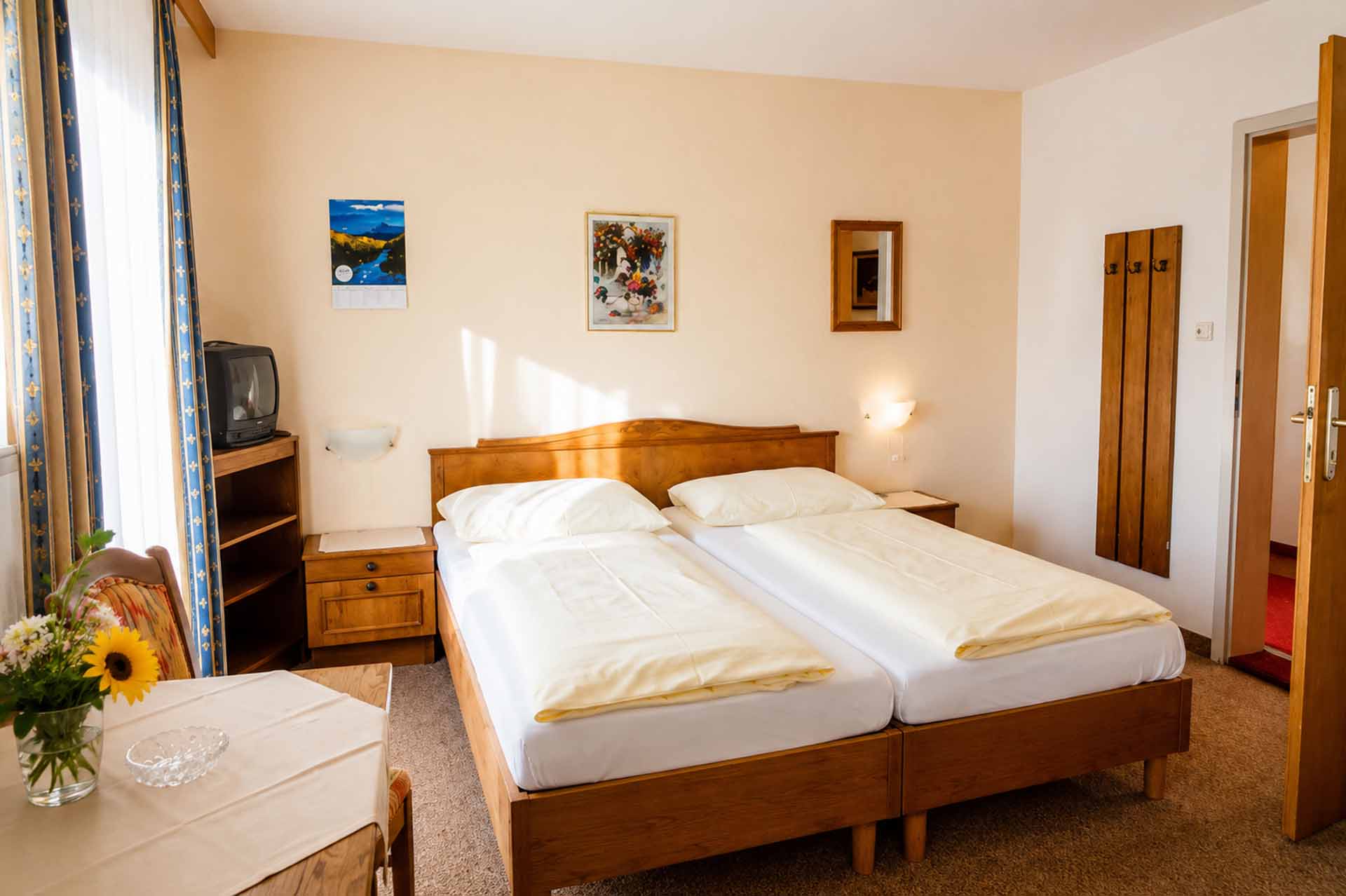 Gemütliches Doppelzimmer in der Pension Nina