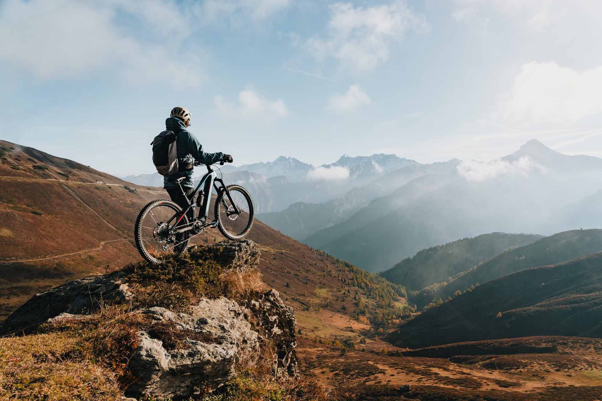Mountainbiker am Berg